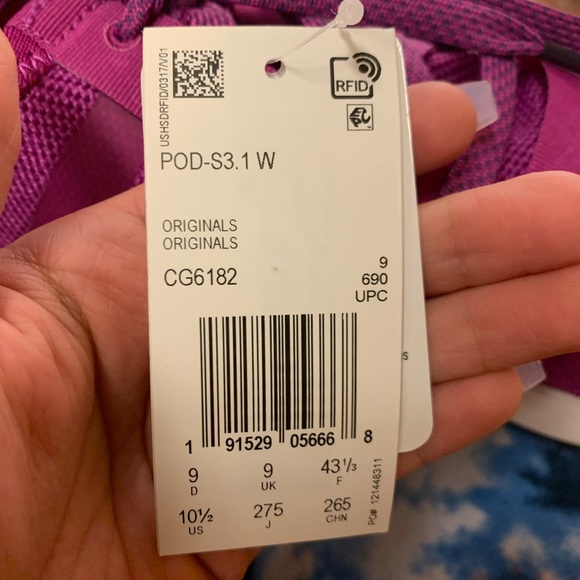 NWT WOMEN’S ADIDAS POD-S3.1 SHOES IN PINK-10.5 - Picture 10 of 16